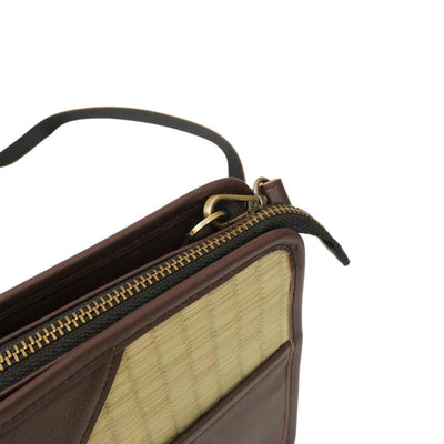 Liberato Tatami Shoulder Bag (Dark Brown)