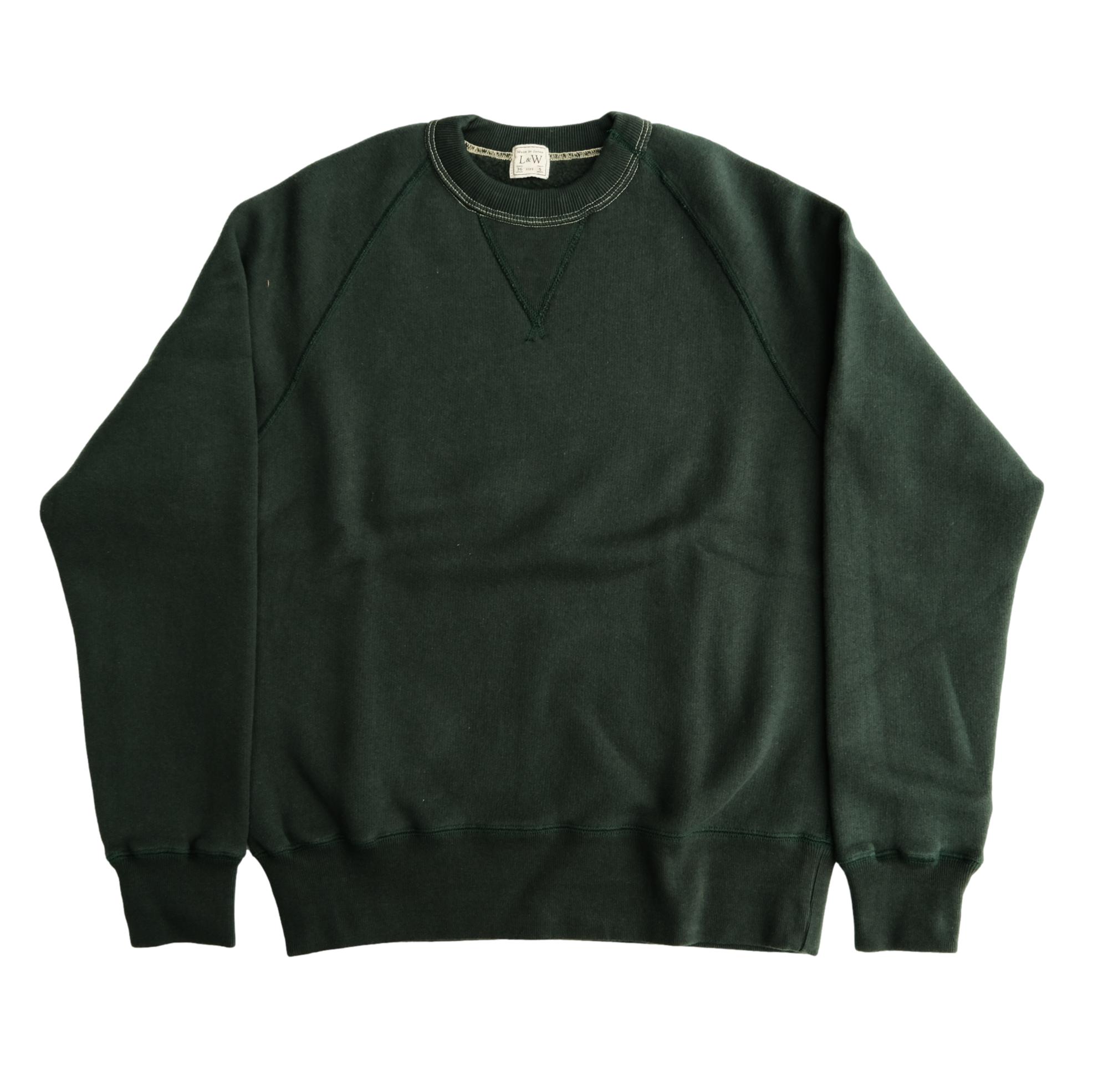 Loop & Weft Super Fluffy Knit Crewneck Sweatshirt (Green)