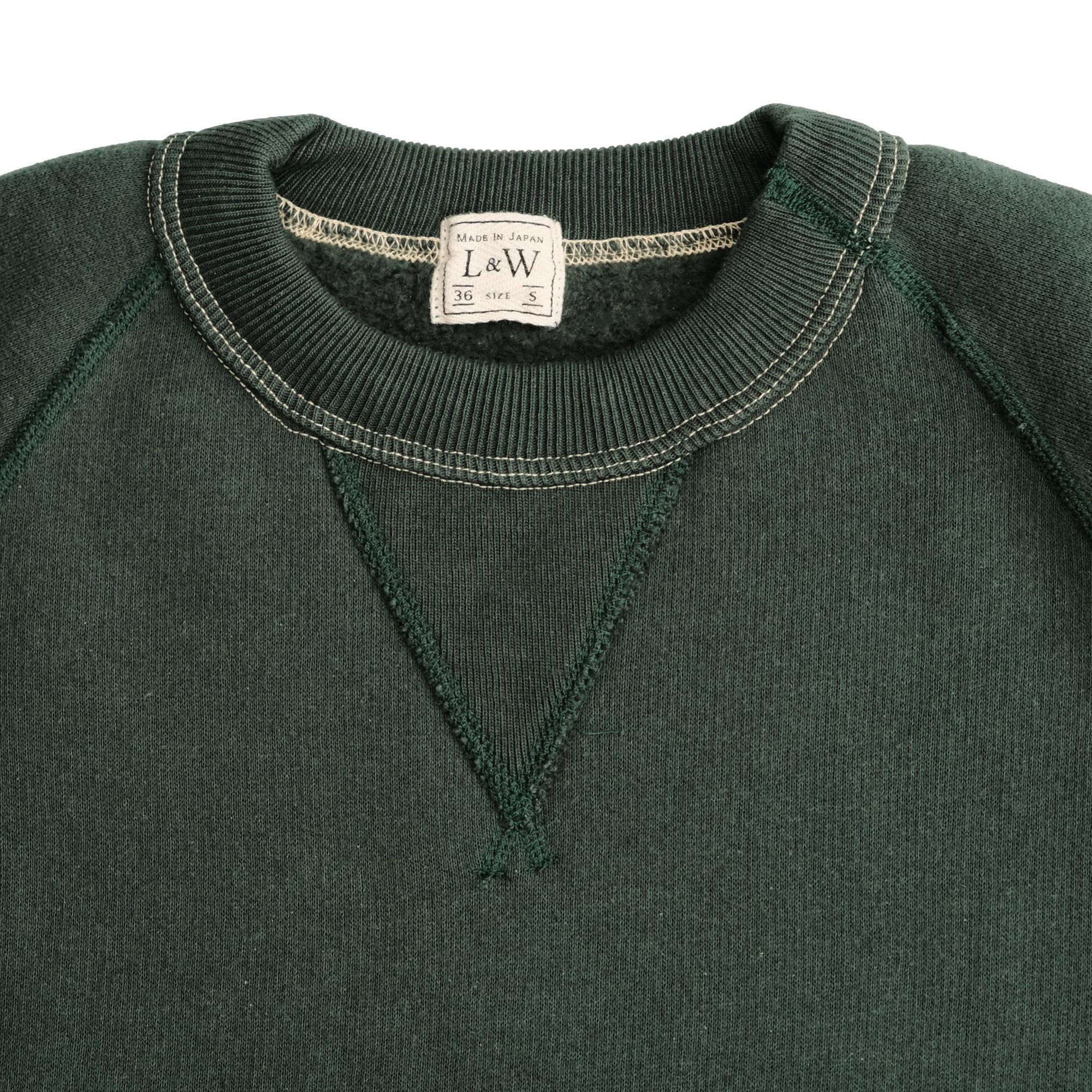 Loop & Weft Super Fluffy Knit Crewneck Sweatshirt (Green)