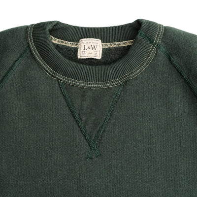 Loop & Weft Super Fluffy Knit Crewneck Sweatshirt (Green)