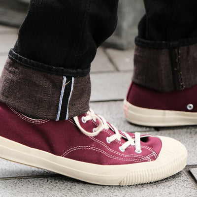 Pure Blue Japan TCD-019-BR Black x Brown "Teacore" Dyed Selvedge Jeans (Relaxed Tapered)