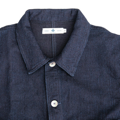 Omoto Denim 12oz. Indigo Cube Sashiko Chore Jacket