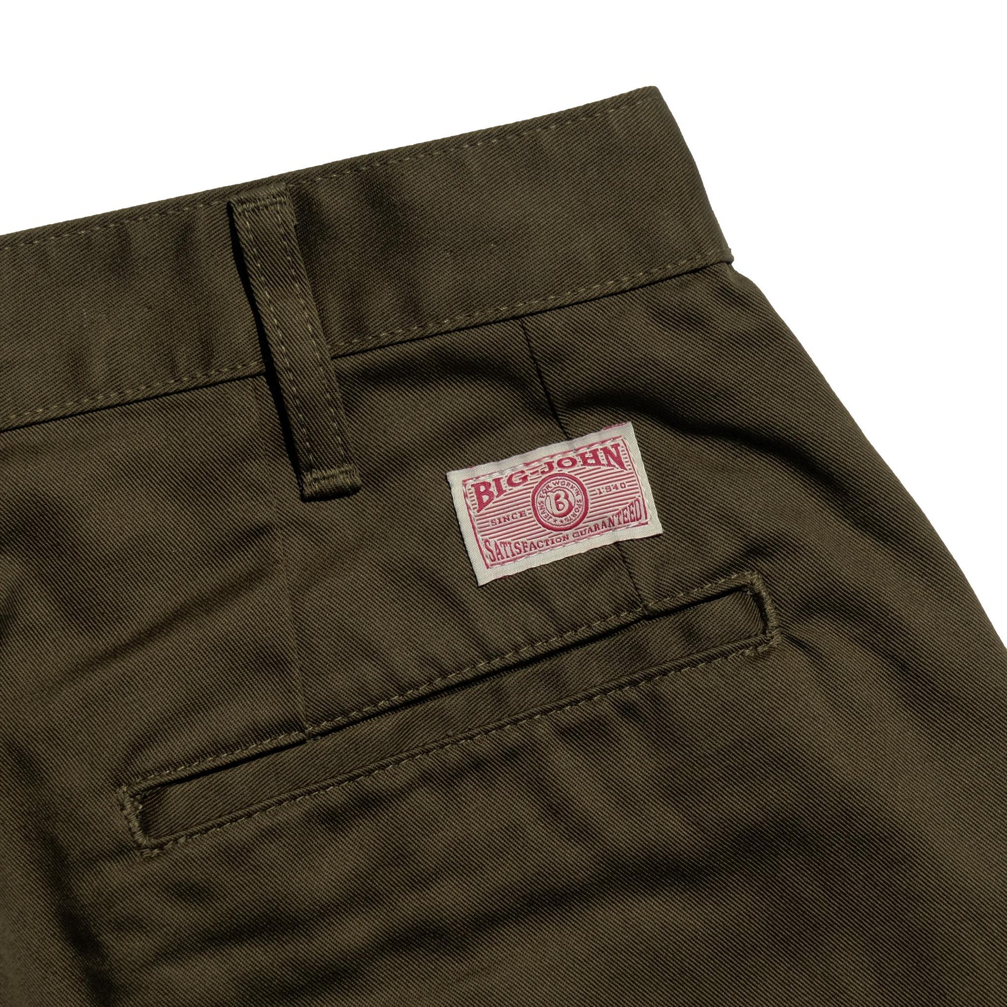 Big John Classic Chino Pants (Green) - Okayama Denim
