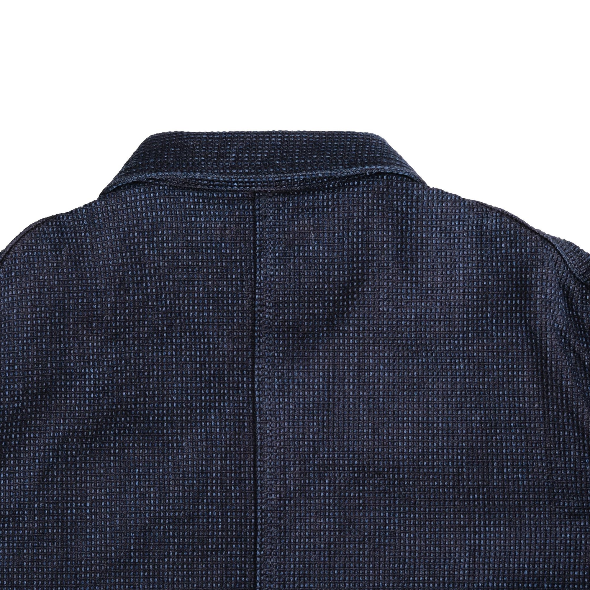 Omoto Denim 12oz. Indigo Cube Sashiko Chore Jacket