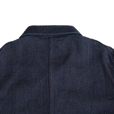 Omoto Denim 12oz. Indigo Cube Sashiko Chore Jacket