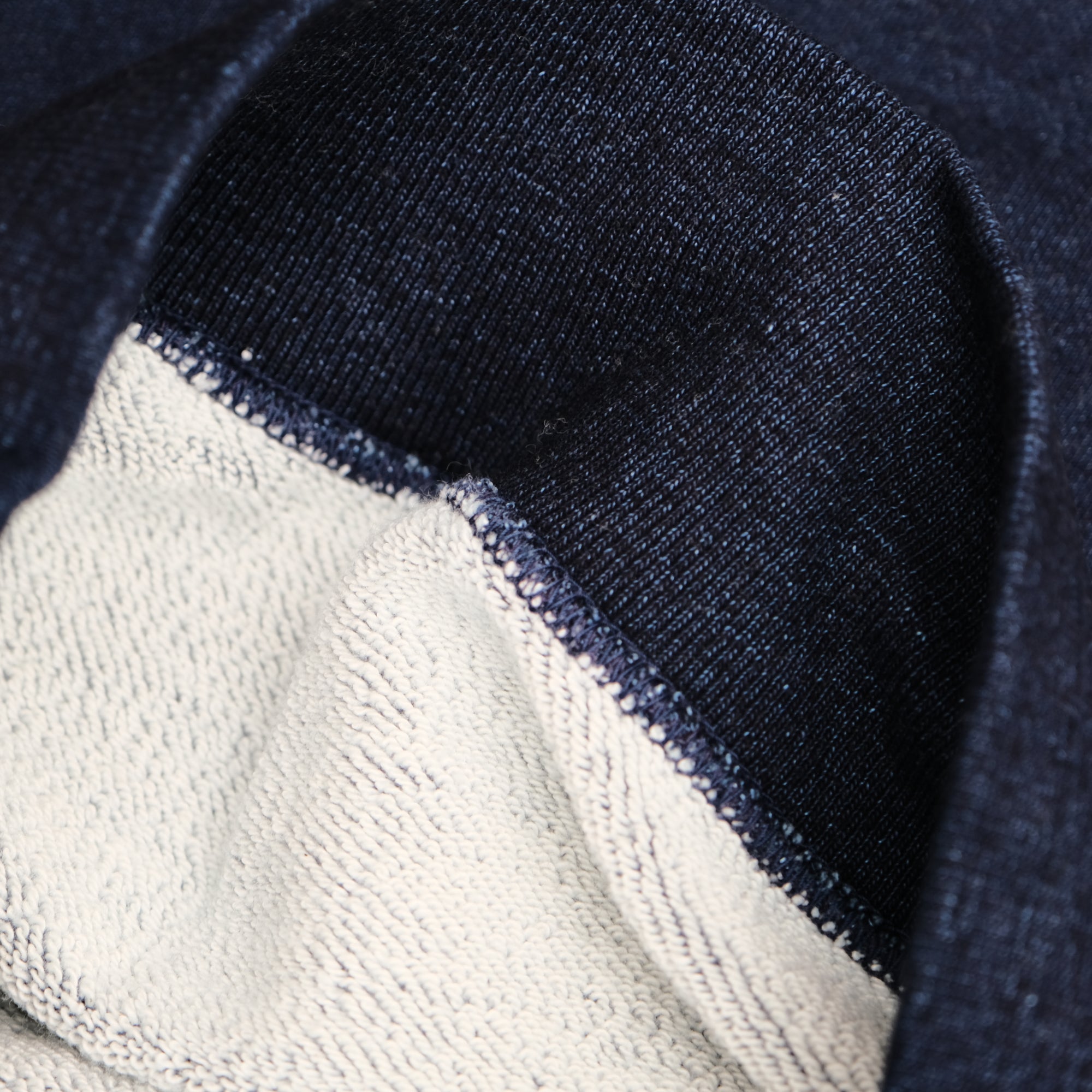 The Flat Head "Flying Wheel" Indigo Dyed Heavyweight Crewneck Sweatshirt