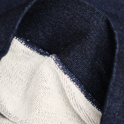 The Flat Head "Flying Wheel" Indigo Dyed Heavyweight Crewneck Sweatshirt