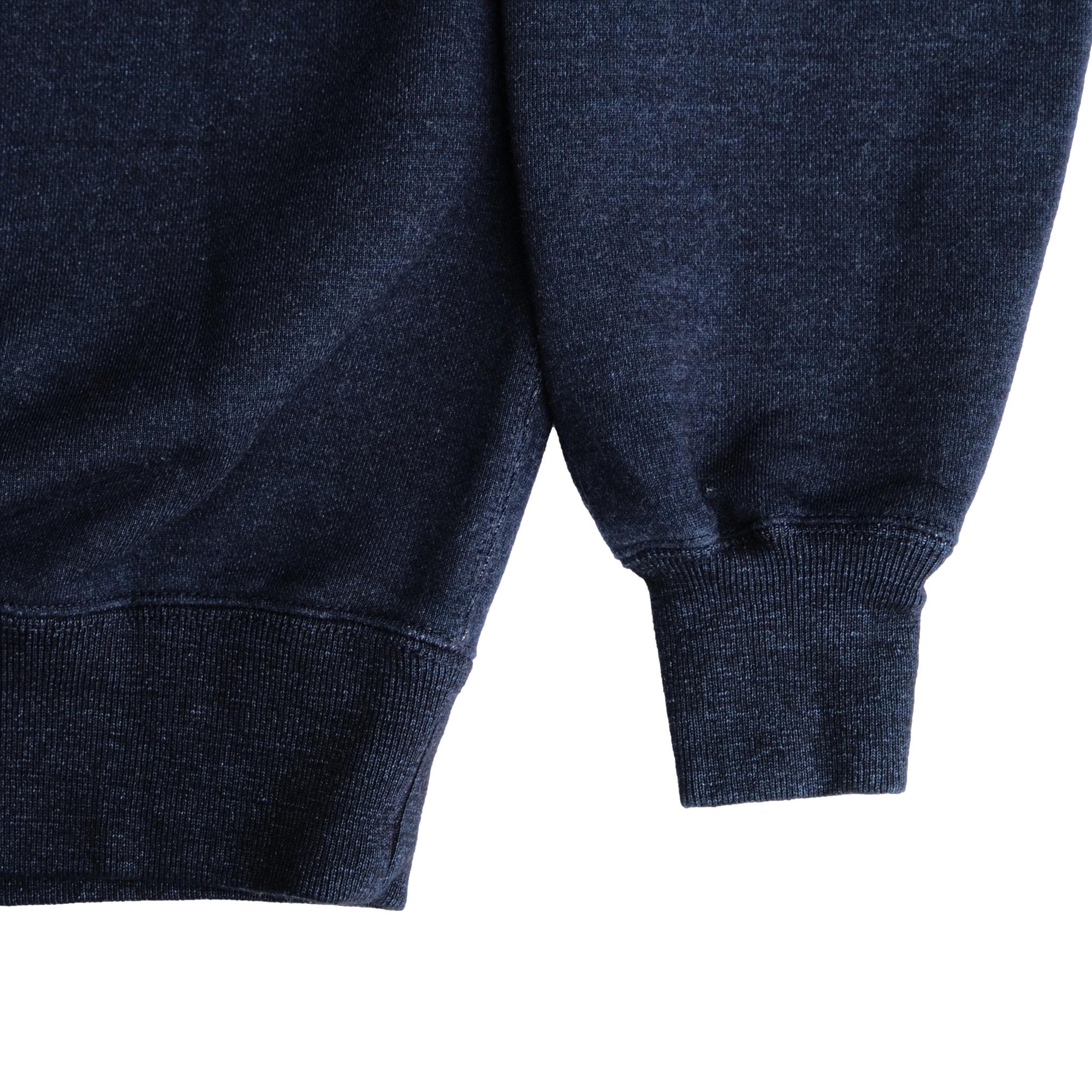 The Flat Head "Flying Wheel" Indigo Dyed Heavyweight Crewneck Sweatshirt