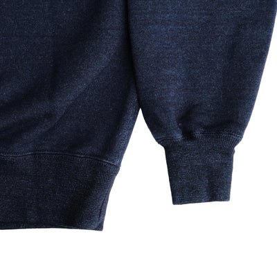 The Flat Head "Flying Wheel" Indigo Dyed Heavyweight Crewneck Sweatshirt