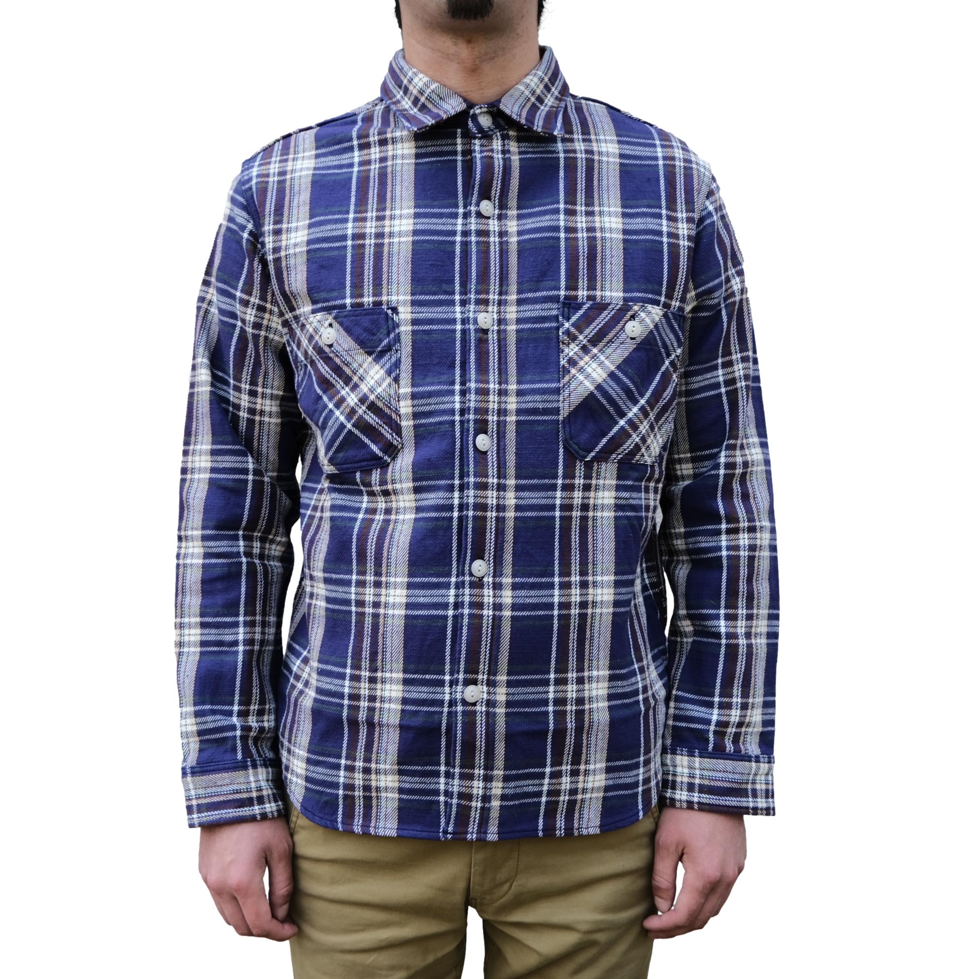 Big John Heavyweight Purple Check Flannel Work Shirt