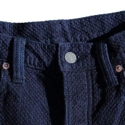 Omoto Denim 15oz. "Ori-Sashi" Sashiko Pants (Regular Straight)