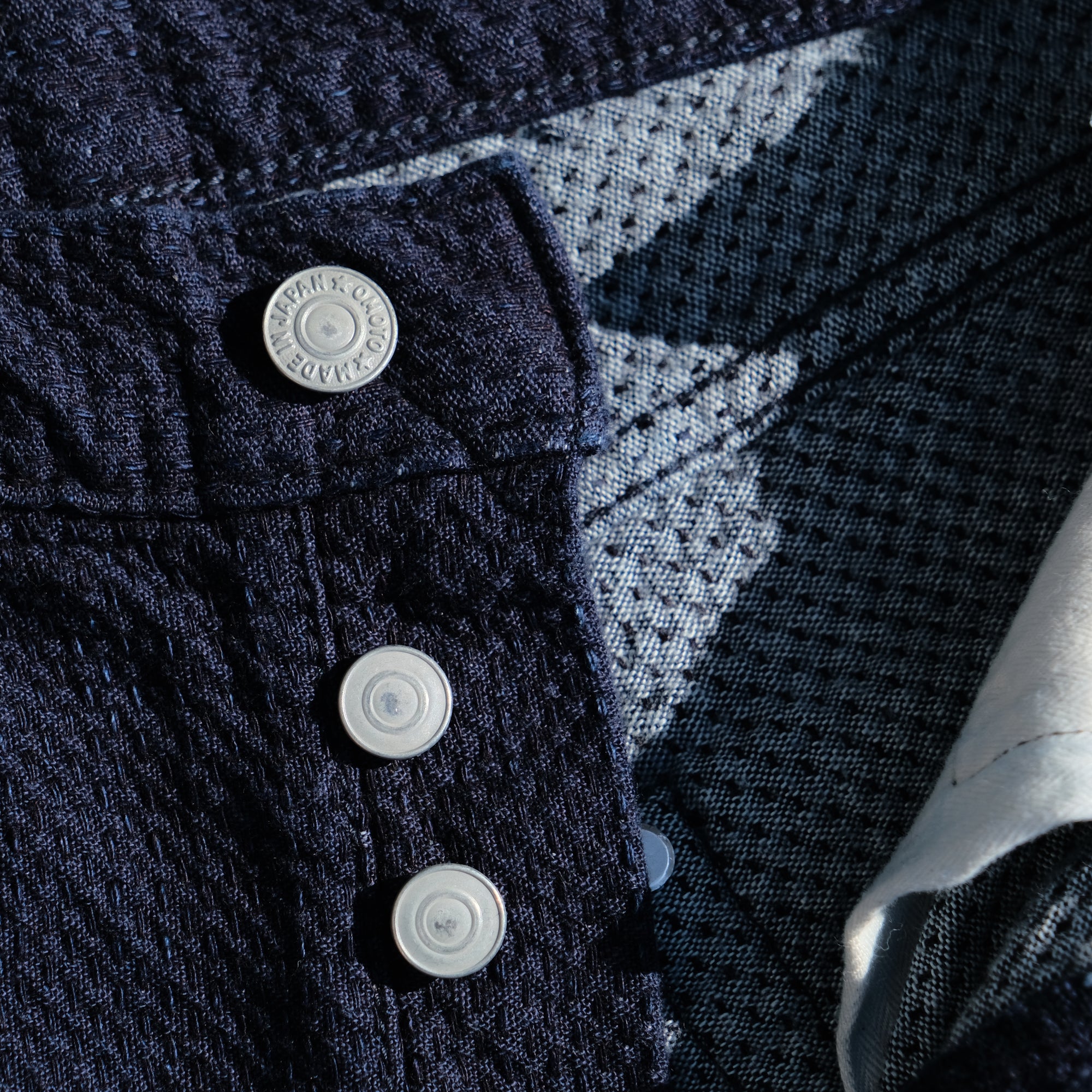 Omoto Denim 15oz. "Ori-Sashi" Sashiko Pants (Regular Straight)