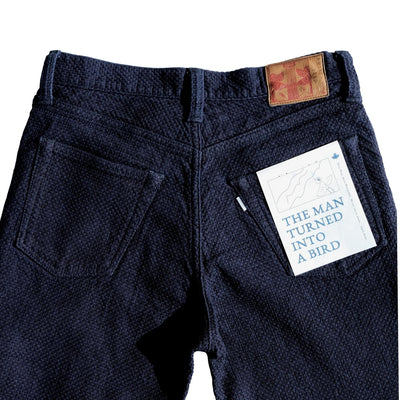Omoto Denim 15oz. "Ori-Sashi" Sashiko Pants (Regular Straight)