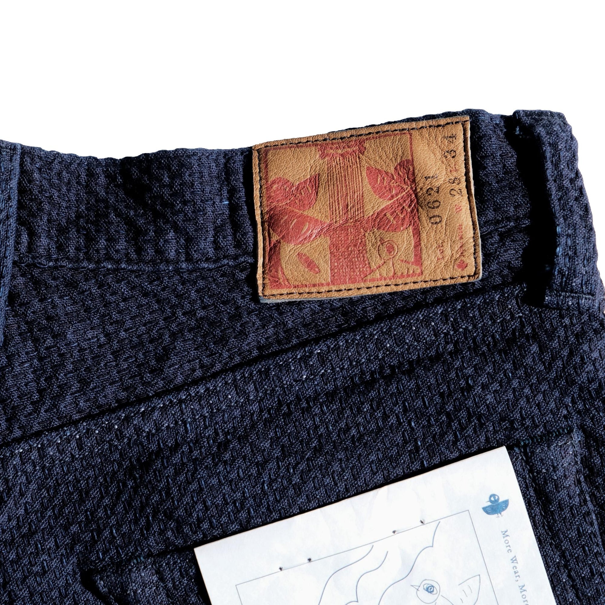 Omoto Denim 15oz. "Ori-Sashi" Sashiko Pants (Regular Straight)