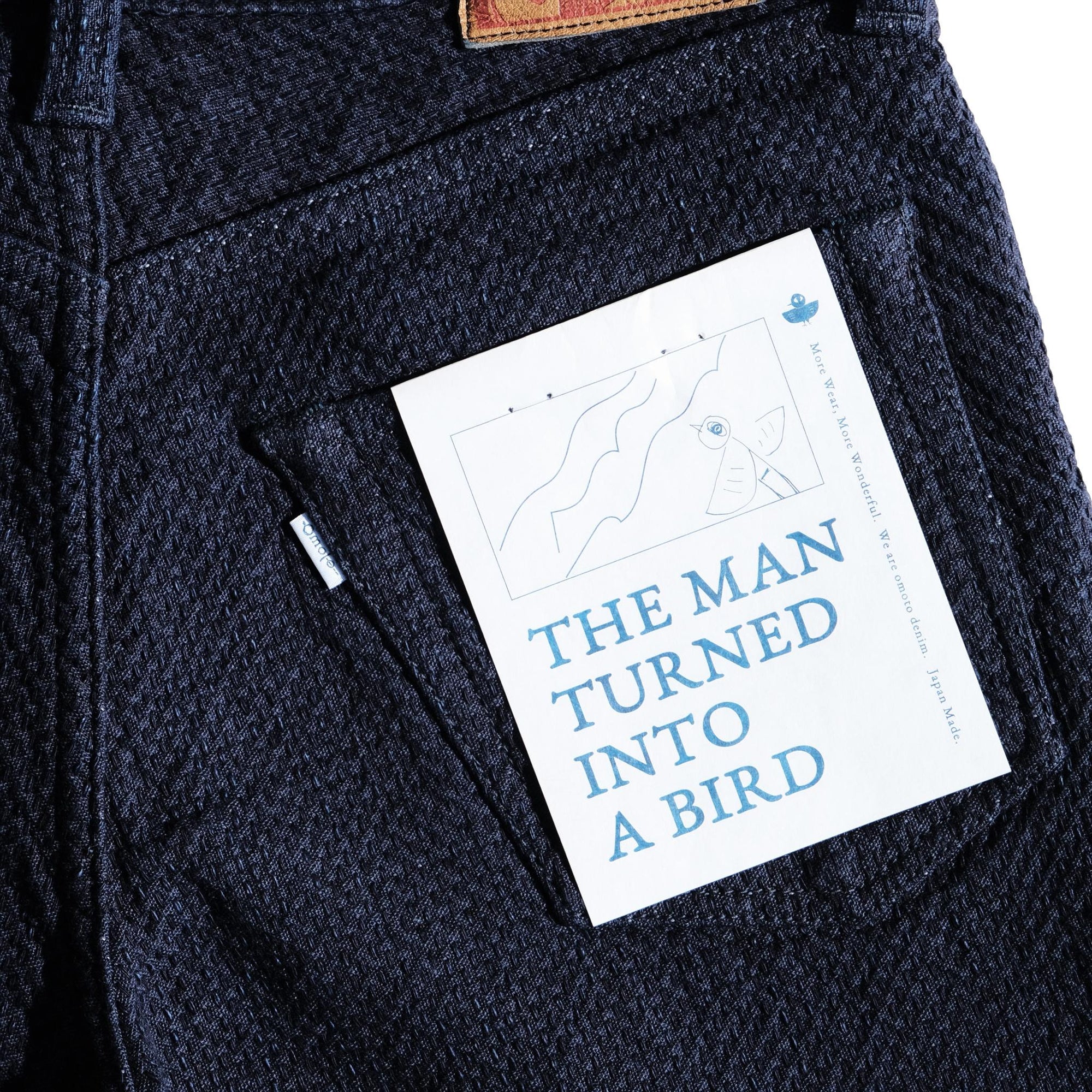 Omoto Denim 15oz. "Ori-Sashi" Sashiko Pants (Regular Straight)