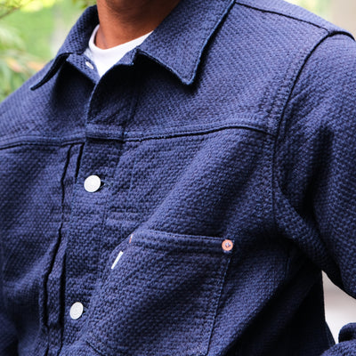 Omoto Denim 15oz. "Ori-Sashi" Sashiko Type 1 Jacket