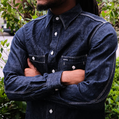 Samurai Jeans SJWS-SC02 10oz. Selvedge Denim Work Shirt