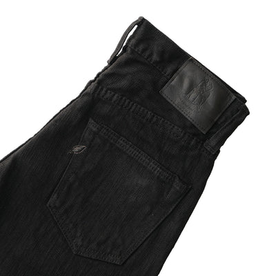 Pure Blue Japan 13oz. Black "Extra Slub" Stretch Selvedge Jeans (Relaxed Tapered)
