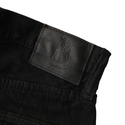 Pure Blue Japan 13oz. Black "Extra Slub" Stretch Selvedge Jeans (Relaxed Tapered)