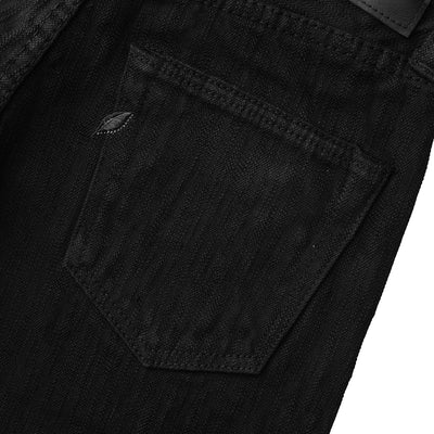 Pure Blue Japan 13oz. Black "Extra Slub" Stretch Selvedge Jeans (Relaxed Tapered)