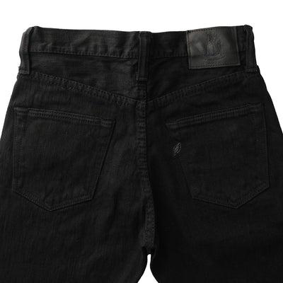 Pure Blue Japan 13oz. Black "Extra Slub" Stretch Selvedge Jeans (Relaxed Tapered)