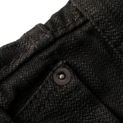 Pure Blue Japan 13oz. Black "Extra Slub" Stretch Selvedge Jeans (Relaxed Tapered)