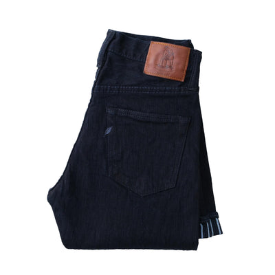 Pure Blue Japan 13oz. Double Indigo "Extra Slub" Stretch Selvedge Jeans (Relaxed Tapered)