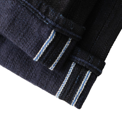 Pure Blue Japan 13oz. Double Indigo "Extra Slub" Stretch Selvedge Jeans (Relaxed Tapered)