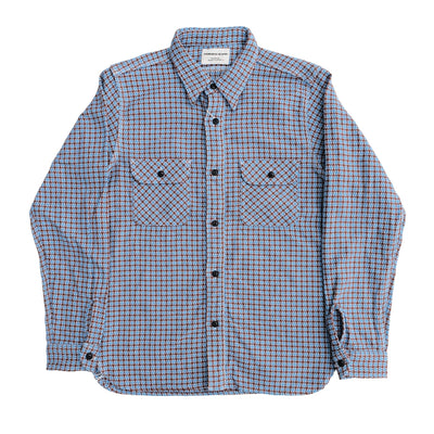 Samurai Jeans SIN25-02 "Cheese Indigo" Heavyweight Flannel Shirt