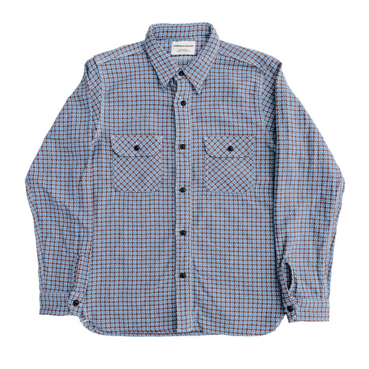 Samurai Jeans SIN25-02 "Cheese Indigo" Heavyweight Flannel Shirt