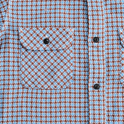 Samurai Jeans SIN25-02 "Cheese Indigo" Heavyweight Flannel Shirt