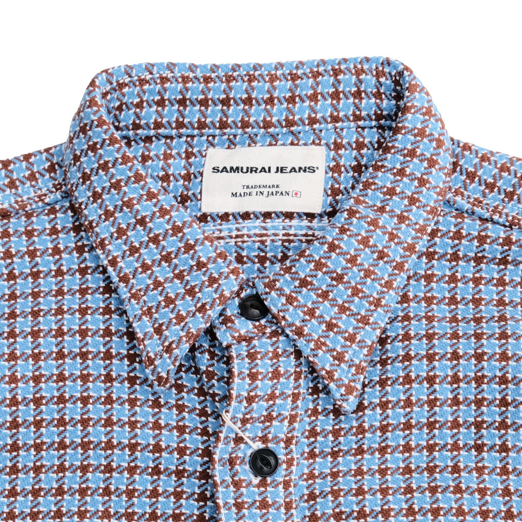 Samurai Jeans SIN25-02 "Cheese Indigo" Heavyweight Flannel Shirt