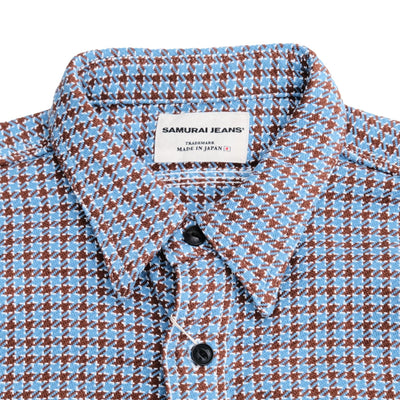 Samurai Jeans SIN25-02 "Cheese Indigo" Heavyweight Flannel Shirt