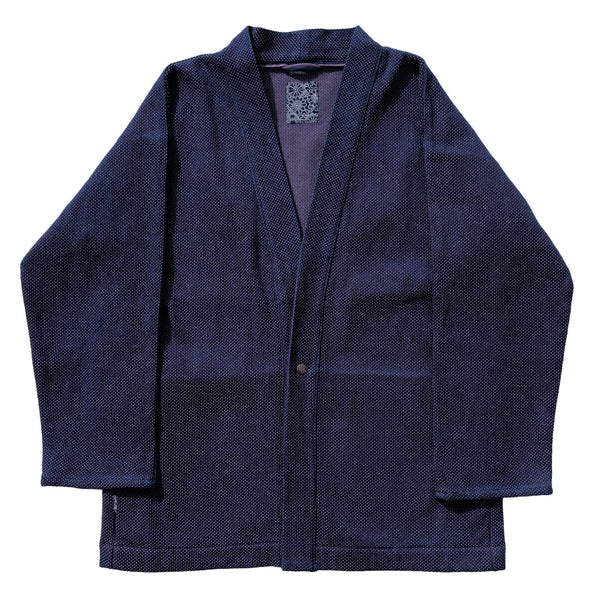 Okayama Denim 14.5oz. Heavyweight Indigo Selvedge Sashiko Haori Jacket