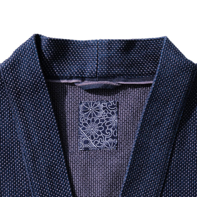 Okayama Denim 14.5oz. Heavyweight Indigo Selvedge Sashiko Haori Jacket