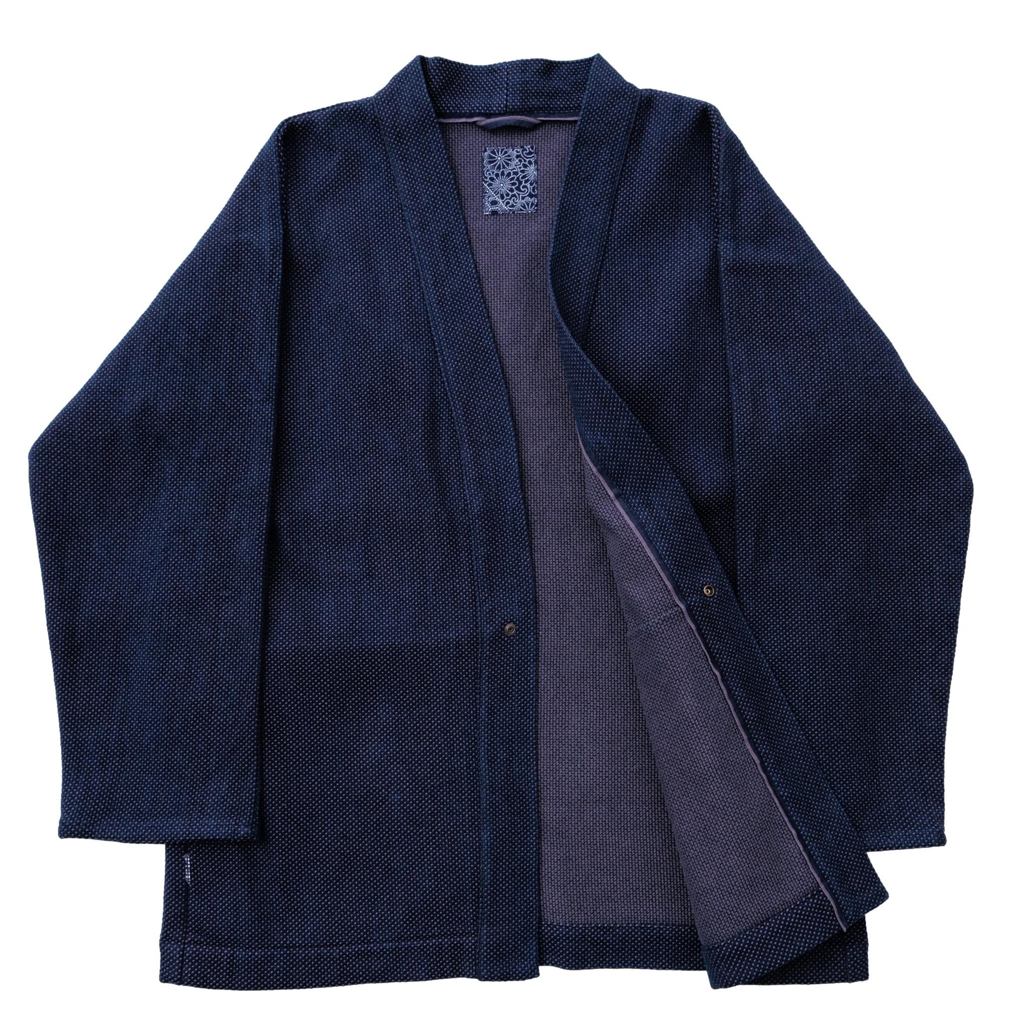 Okayama Denim 14.5oz. Heavyweight Indigo Selvedge Sashiko Haori Jacket