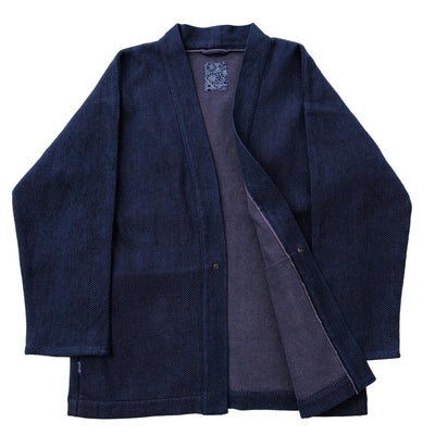 Okayama Denim 14.5oz. Heavyweight Indigo Selvedge Sashiko Haori Jacket