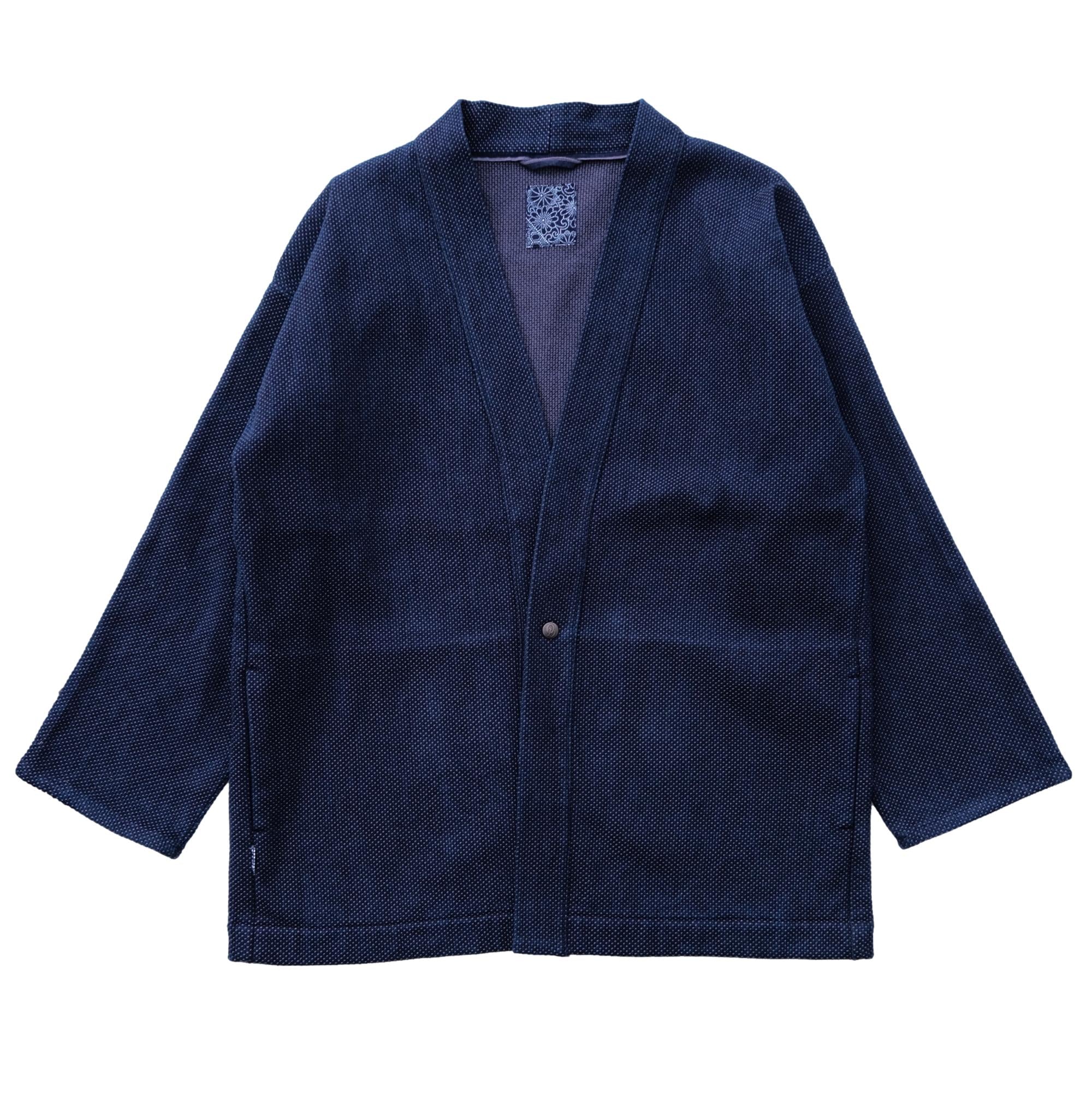 Okayama Denim 14.5oz. Heavyweight Indigo Selvedge Sashiko Haori Jacket