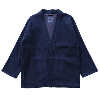 Okayama Denim 14.5oz. Heavyweight Indigo Selvedge Sashiko Haori Jacket