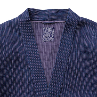 Okayama Denim 14.5oz. Heavyweight Indigo Selvedge Sashiko Haori Jacket