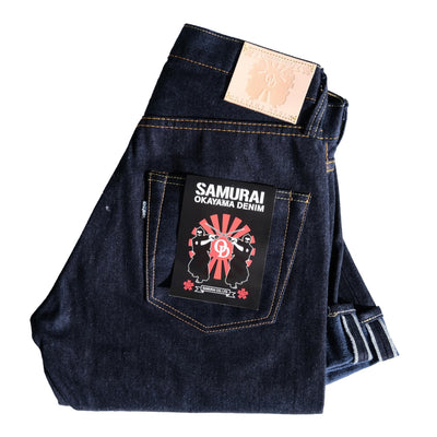 OD+SJ 15oz. "Awa Katana" Double Indigo Selvedge Jeans (Relax Tapered)