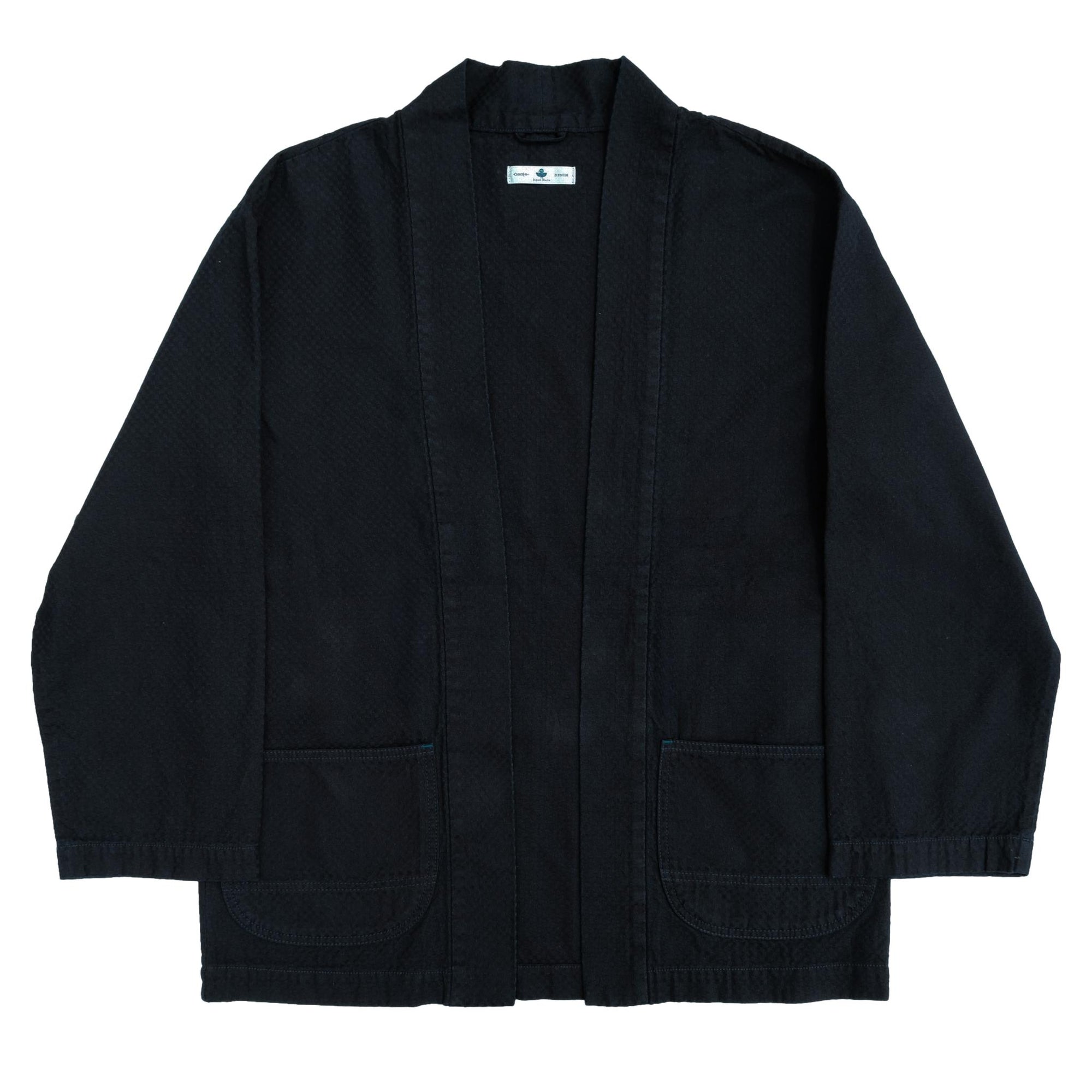 Omoto Denim "Ichimatsu" Indigo Dyed Denim Happi