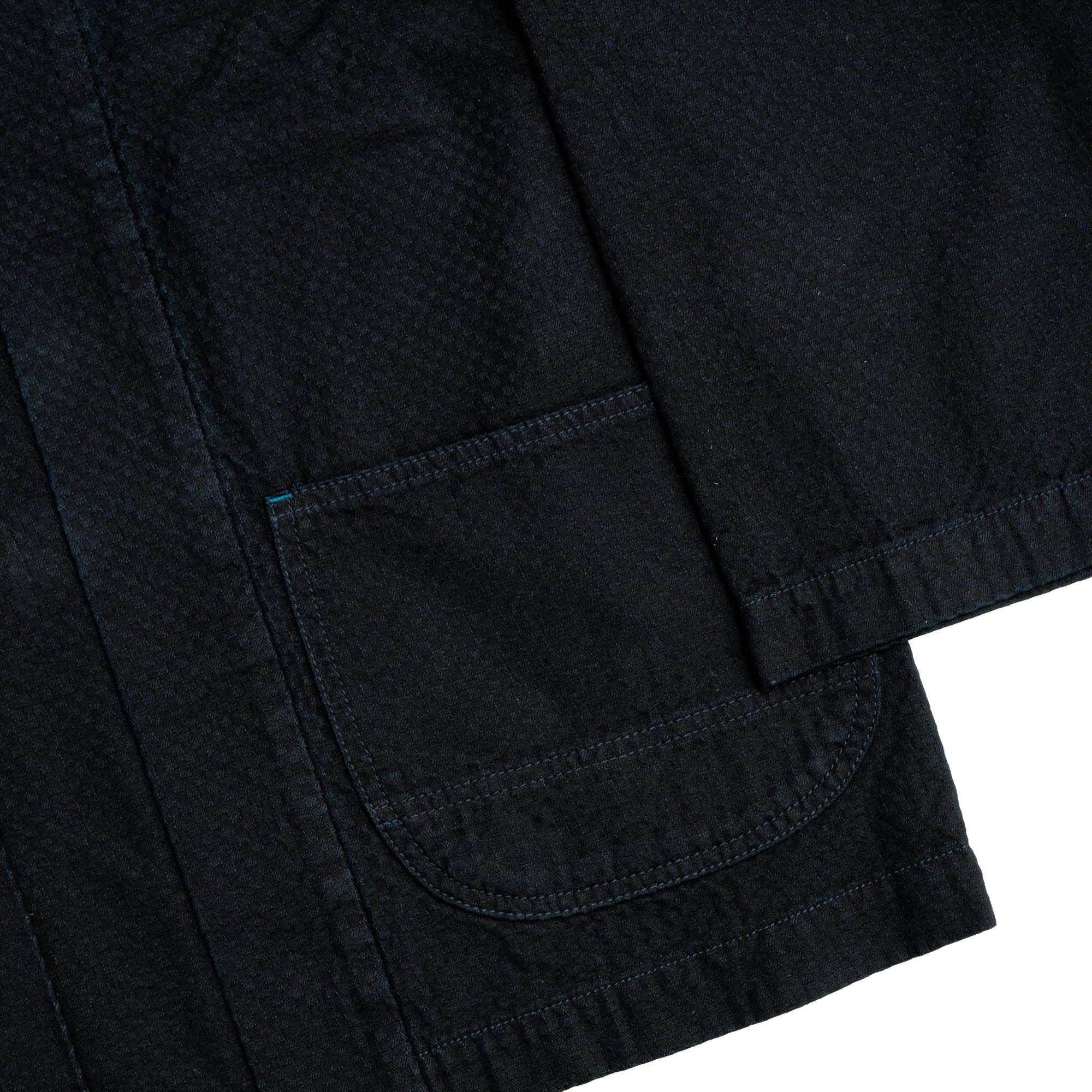 Omoto Denim "Ichimatsu" Indigo Dyed Denim Happi