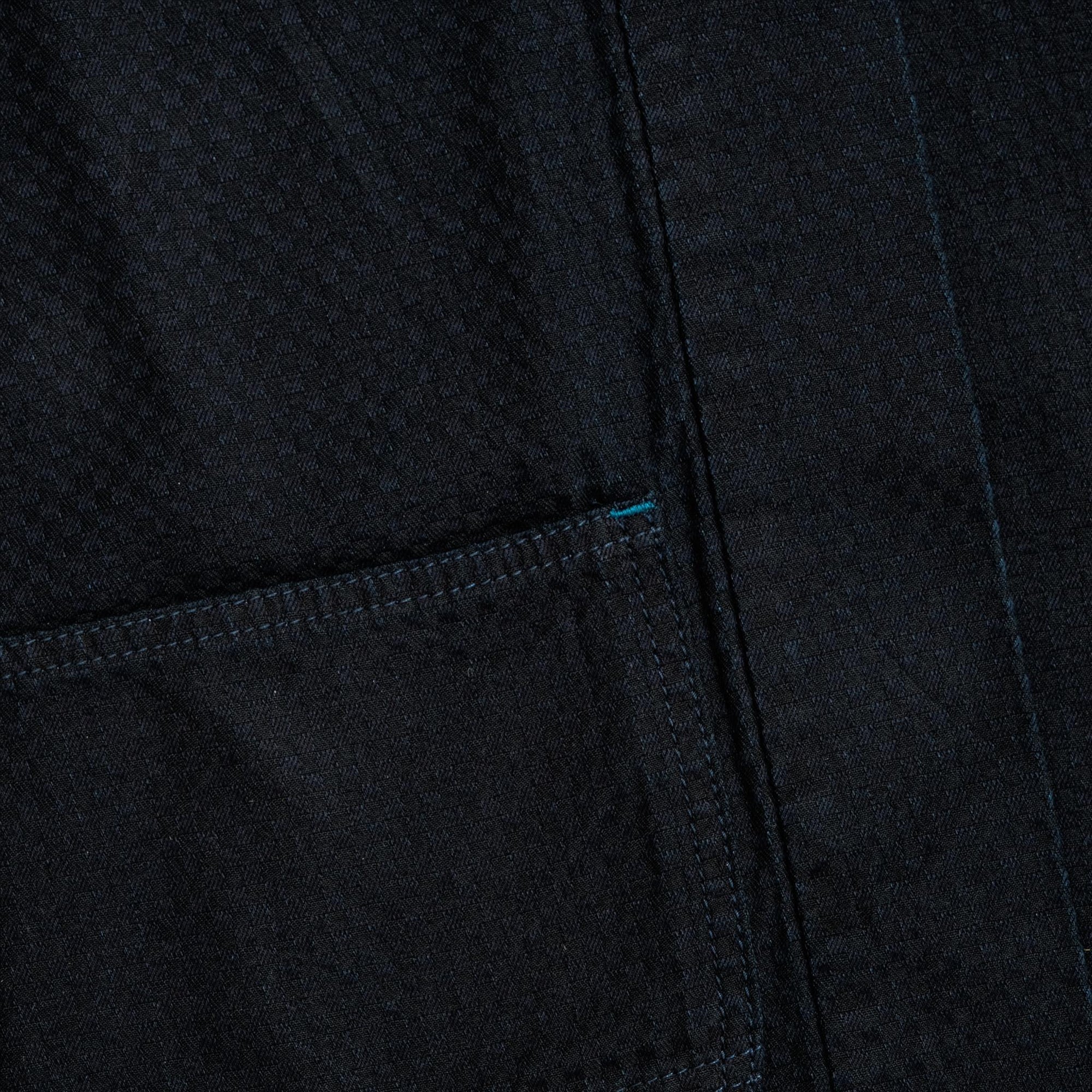 Omoto Denim "Ichimatsu" Indigo Dyed Denim Happi