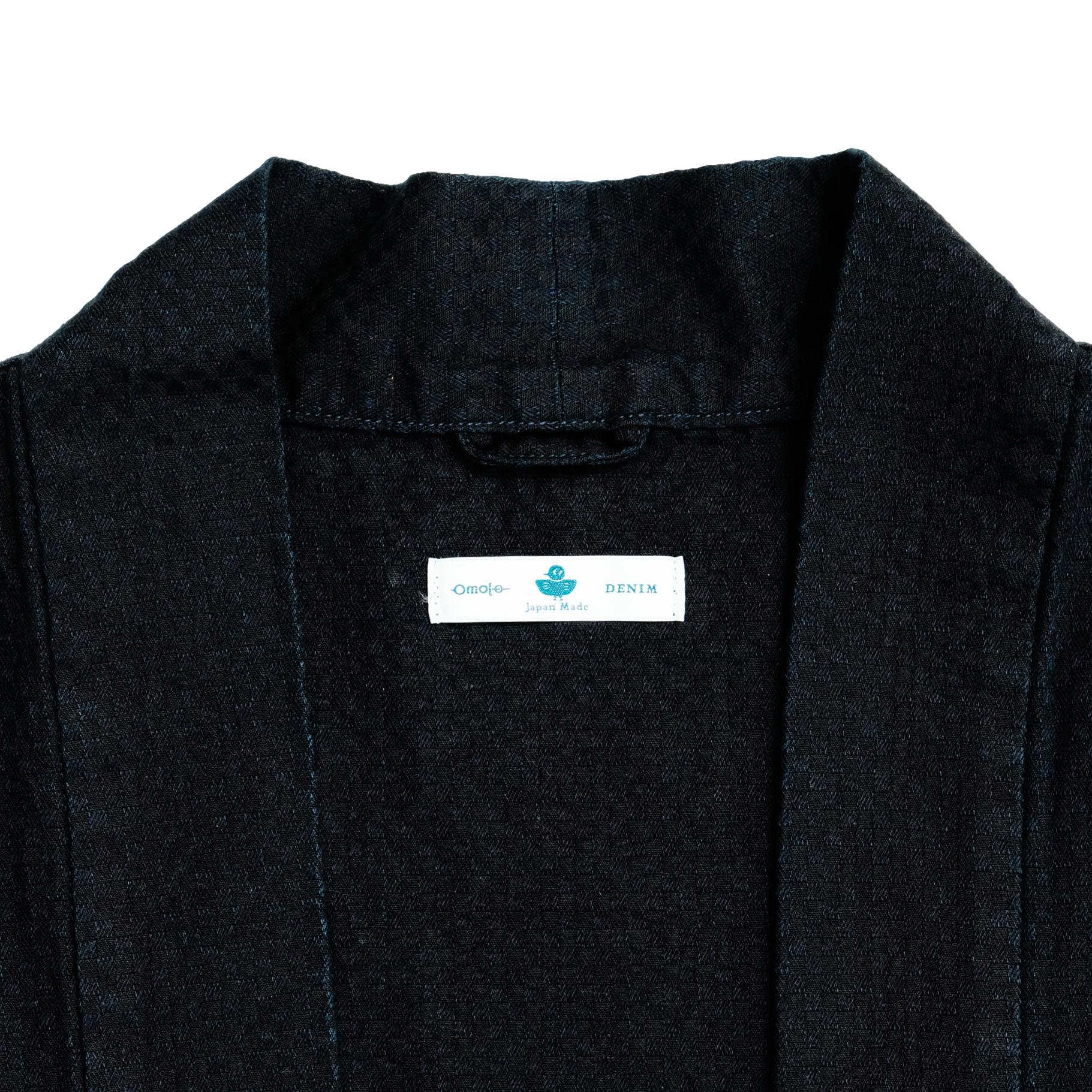 Omoto Denim "Ichimatsu" Indigo Dyed Denim Happi