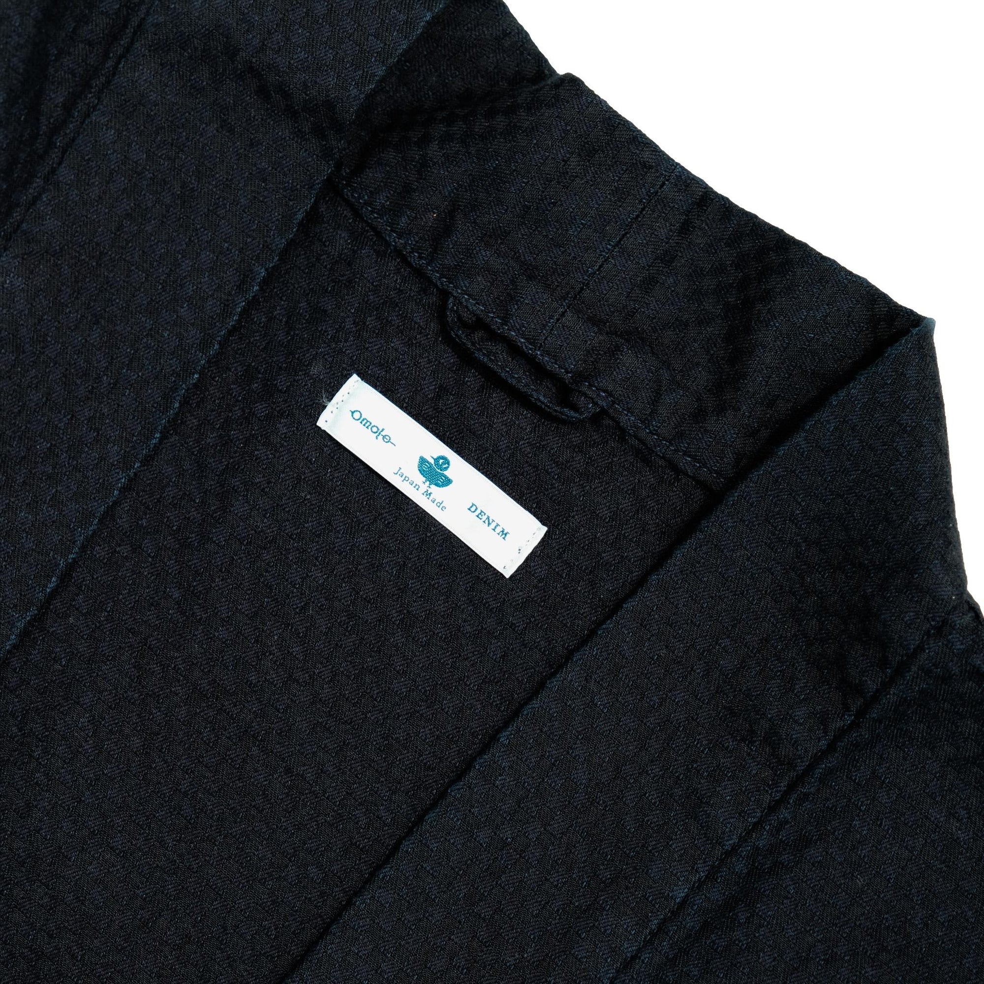Omoto Denim "Ichimatsu" Indigo Dyed Denim Happi