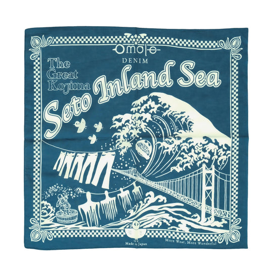 Omoto Denim "Kojima" Selvedge Bandana (Navy)