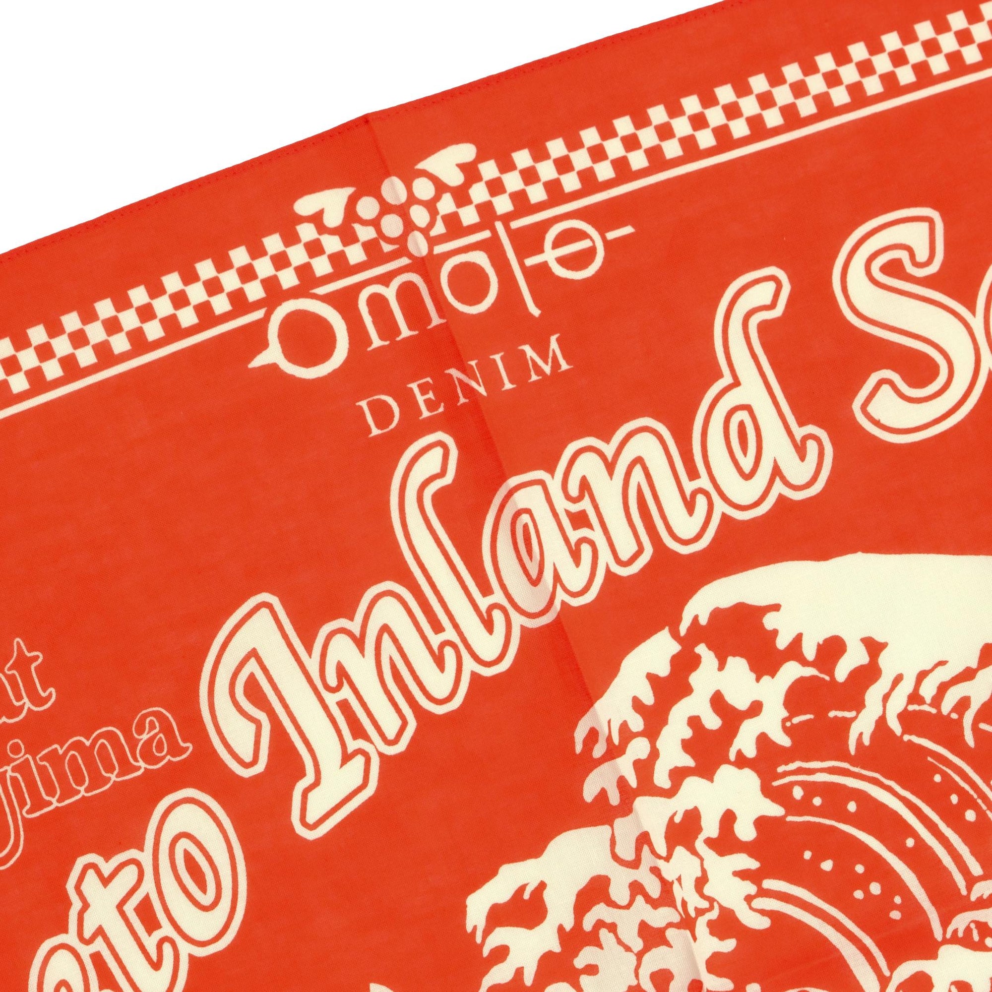 Omoto Denim "Kojima" Selvedge Bandana (Orange)
