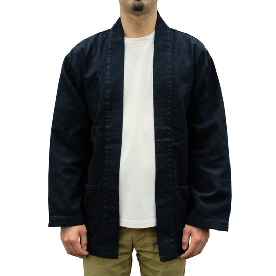 Omoto Denim "Ichimatsu" Indigo Dyed Denim Happi