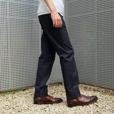 Studio D'Artisan Indigo Dyed Baker Pants